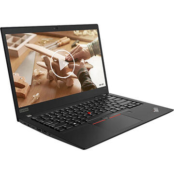 Notebook Lenovo ThinkPad T490s, FHD IPS, Procesor Intel® Core™ i5-8265U (6M Cache, up to 3.90 GHz), 8GB DDR4, 256GB SSD, GMA UHD 620, Win 10 Pro, Black