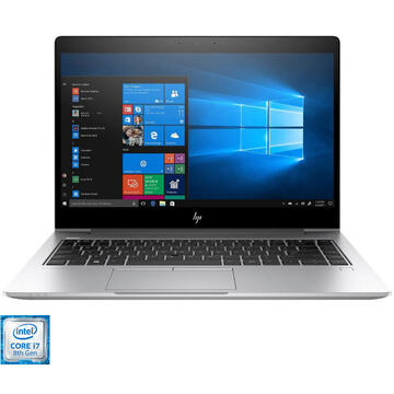 Notebook HP EliteBook 840 G6, FHD, Procesor Intel® Core™ i7-8565U (8M Cache, up to 4.60 GHz), 16GB DDR4, 512GB SSD, GMA UHD 620, Win 10 Pro, Silver