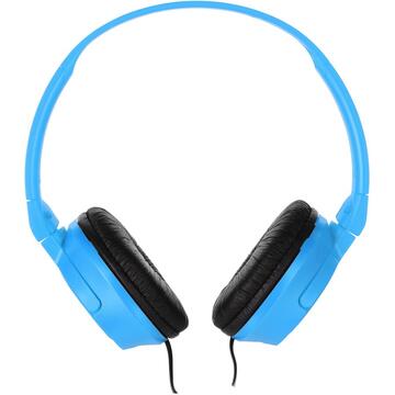Casti Headphones JVC HA-SR185-ANE (on-ear; with microphone; blue color