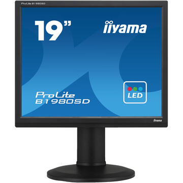 Monitor LED Iiyama TFT B1980SD 48cm 4:3 PIVOT Black