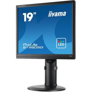 Monitor LED Iiyama TFT B1980SD 48cm 4:3 PIVOT Black