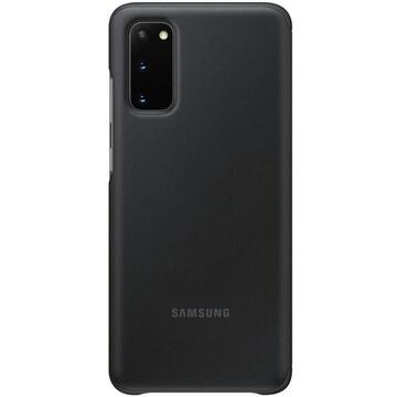 Clear View Cover Samsung Galaxy S20 (G980) Husa Flip tip Negru
