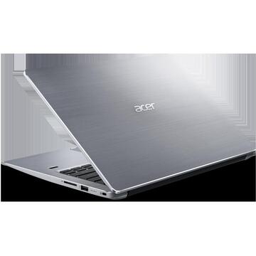 Notebook Acer Swift 3 SF314-58, FHD, Procesor Intel® Core™ i3-10110U (4M Cache, up to 4.10 GHz), 8GB DDR4, 512GB SSD, GMA UHD, Win 10 Home, Silver