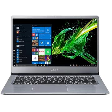Notebook Acer Swift 3 SF314-58G, FHD, Procesor Intel® Core™ i5-10210U (6M Cache, up to 4.20 GHz), 12GB DDR4, 512GB SSD, GeForce MX250 2GB, Win 10 Home, Silver