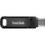Memorie USB USB flash drive SanDisk Ultra Dual GO SDDDC3-064G-G46 (64GB; USB 3.0, USB-C; black color)
