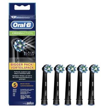 Braun Oral-B Toothbrush heads Cross Action 5 pcs. black