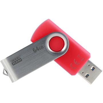 Memorie USB USB flash drive GoodRam Twister UTS3-0640R0R11 (64GB; USB 3.0; red color)