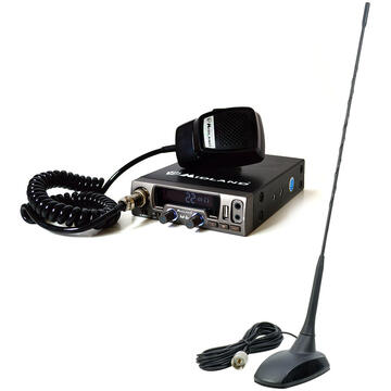 Statie radio Pachet statie radio CB Midland M10 ASQ Digital + Antena PNI Extra 48 cu magnet