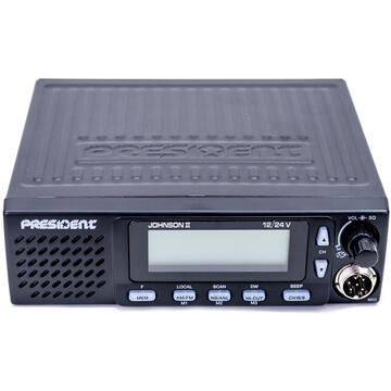 Statie radio Kit CBTalk Statie radio CB President Johnson II + Microfon inteligent Dual Mike cu Bluetooth 6 pini