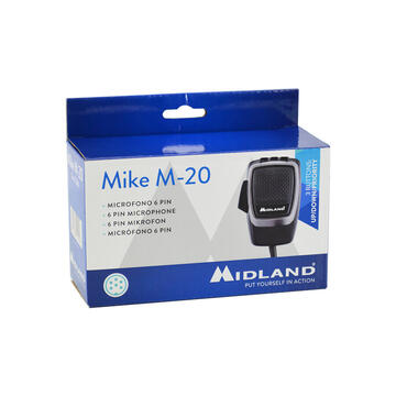 Microfon Midland M-20 electret 6 pini pentru statii 48/78/248/248 XL/278