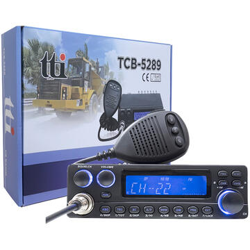 Statie radio Statie radio CB TTI TCB-5289 by Anytone conceputa pt. comunicare la distante mari intre autoturisme - camioane
