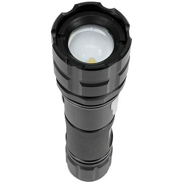 Lanterna PNI Adventure F10 din aluminiu cu led 1x6W, 500lm pana la 200m focus, cu acumulator si port micro USB