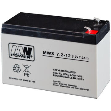 PNI Acumulator cu gel MW 7.2-12 12V / 7.2Ah