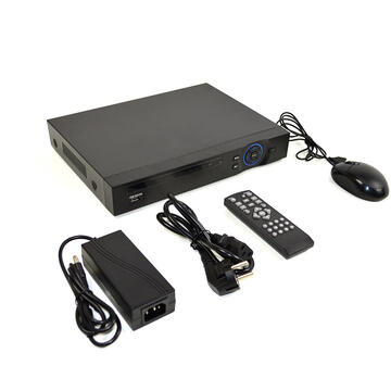 Kit supraveghere video PNI House - NVR 16CH 1080P si 4 camere PNI IP1MP 720p cu IP varifocale
