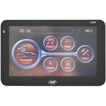 Sistem de navigatie GPS PNI L805 ecran 5 inch, 800 MHz, 256MB DDR3, 8GB memorie interna, FM transmitter
