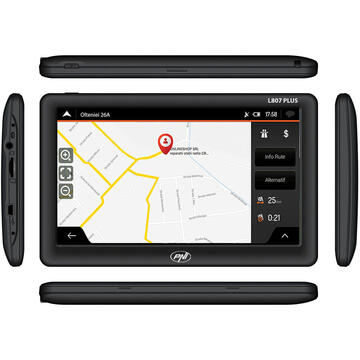 Sistem de navigatie GPS PNI L807 PLUS ecran 7 inch, 800 MHz, 256MB DDR, 8GB memorie interna, FM transmitter