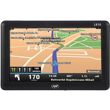 Sistem de navigatie GPS PNI L810 ecran 7 inch, harta Europei Mireo Don&#39;t Panic + Actualizari pe viata a hartilor