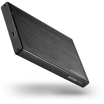 HDD Rack AXAGON EE25-XA3, USB 3.0, compatibil 2.5 inch SATA HDD/SSD, 3 Gbit/s, Aluminiu, Negru