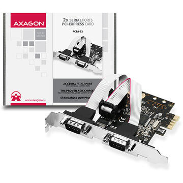 AXAGON PCI-Express Adapter 2x Serial Port + LP