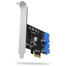 AXAGON PCI-Express Adapter PCEU-034VL, USB3.0, UASP VIA + LP