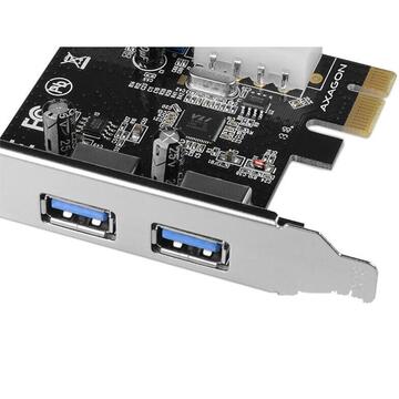 AXAGON PCI-Express Adapter PCEU-232VL, 2+2 USB3.2 gen1 + LP