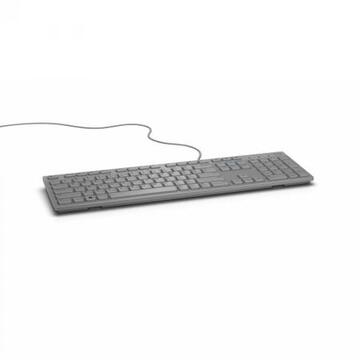 Tastatura Dell Multimedia Keyboard-KB216 - US International (QWERTY) - Gri, USB, Cu fir