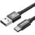 Baseus TZXLD-B01 2 x USB, cablu USB/USB-C, Negru