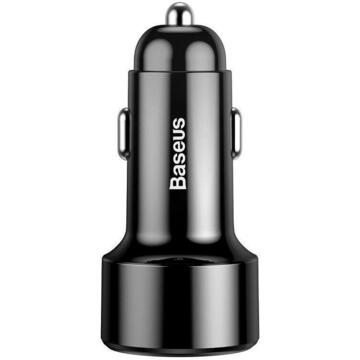 Baseus Magic Series PPS USB, cu afisaj LED, Quick Charge 3.0 / USB Type C PD QC4+ 45W 6A, 2 X USB, Negru