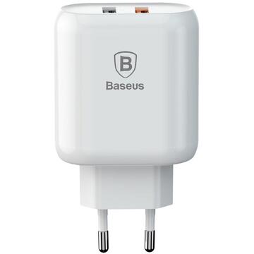 Incarcator de retea Charger mains Baseus CCALL-AG02 (USB 3.0; white color)
