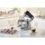 Robot de bucatarie Kenwood KMX750BK, 1000 W, vas inox 5 l, 6 trepte viteza, 3 accesorii patiserie, negru-argintiu