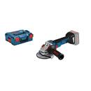 Bosch Cordless Angle Grinder GWS 18 V-10 PSC Professional (blue / black, L-BOXX, without battery and charger)