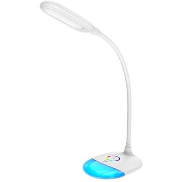 Lampa Birou LED TaoTronics TT-DL070 Multicolor RGB 7W, Flexibila, cu control tactil, Alb