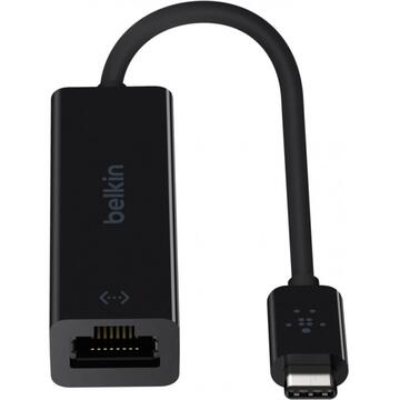 Belkin Adapter USB-C to Gigabit Ethernet 15cm black