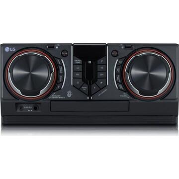 LG CL65, compact system (black / red, Bluetooth, CD, jack, 950 watts)