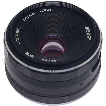 Obiectiv foto DSLR Obiectiv manual Meike 25mm F1.8 pentru Canon EF-M