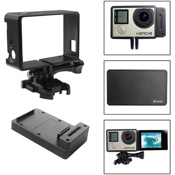 Selfie Set Shoot cu display LCD pt GoPro Hero 3+, Hero4 GP327