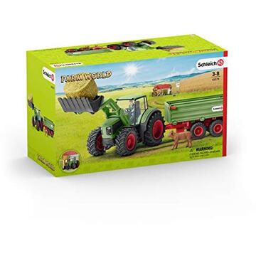 Schleich tractor with trailer - 42379