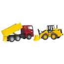 Bruder Professional Series MAN TGA Construction Truck with Articulated Road Loader - 02752