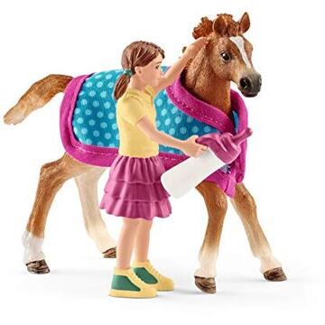 Schleich foal with blanket - 42361