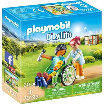 Playmobil Patient in Rolstoel - 70193