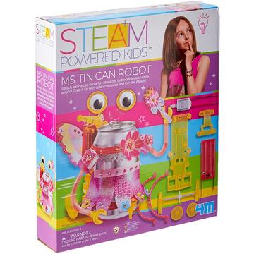 HCM 4M Steam Powered Girls - Girl tin cans, construction toys