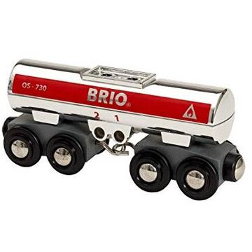 BRIO tankers, rail (silver / red)