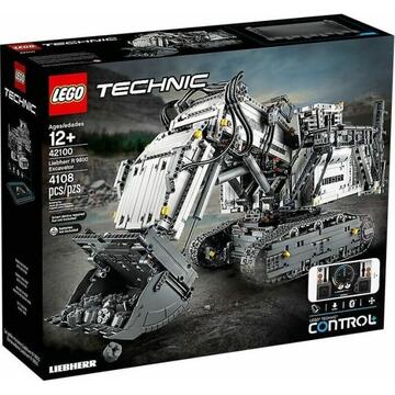 LEGO Technic 42100 Liebherr excavator R 9800, construction toys (grey)
