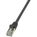 LogiLink Patch Cable Cat.6 F/UTP  5,00m black, EconLine "CP2073S"