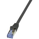 LogiLink Patch Cable Cat.6A S/FTP black 15m, PrimeLine
