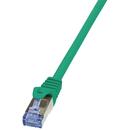 LogiLink Patch Cable Cat.6A S/FTP green 10m, PrimeLine
