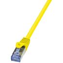 LogiLink Patch Cable Cat.6A S/FTP yellow 10m, PrimeLine