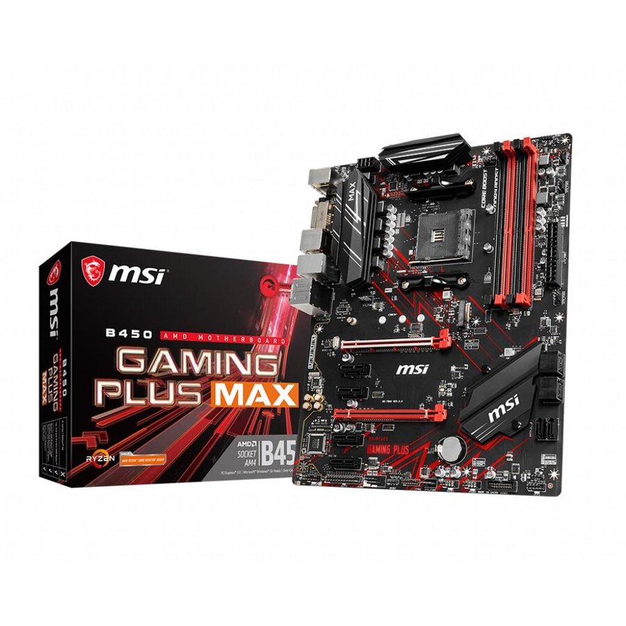 Placa MSI B450 GAMING PLUS MAX, AM4, 4*DDR4, DVI/HDMI, ATX Pret: 429,99 - Vexio