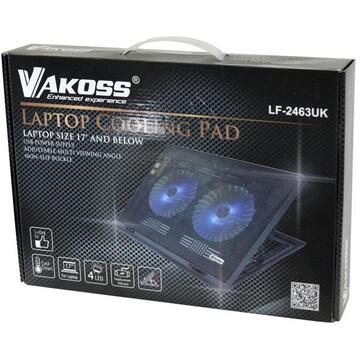 Vakoss Suport de racire pentru laptop de 43.2 cm (17") Negru