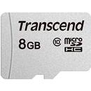 Card memorie Transcend 300S 8 GB microSD, memory card (silver, Class 10)